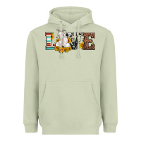 Matcha love goats serape cowhide leopard goat family Heavyweight Hoodie - Artiststas