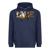 Navy love goats serape cowhide leopard goat family Heavyweight Hoodie - Artiststas
