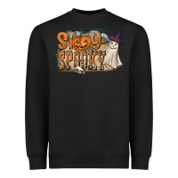 Black Stay Spooky Heavyweight Sweatshirt - CowhideDigitalArt