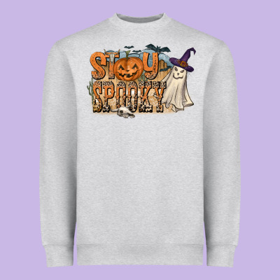 Stay Spooky Heavyweight Sweatshirt Designed By Cowhidedigitalart
