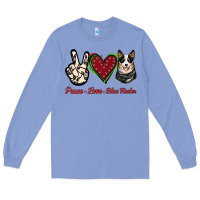 Colony Blue Peace Love Blue Heeler Long Sleeve Tee - Jasminsmagicworld