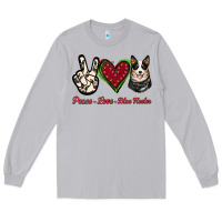 Moon Dust Peace Love Blue Heeler Long Sleeve Tee - Jasminsmagicworld