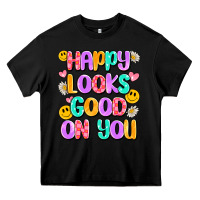Black happy looks good on you Heavy Core Tee - Artiststas