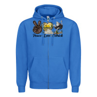 True Royal peace love ostrich Zipper Hoodie - LillyAllenDesigns