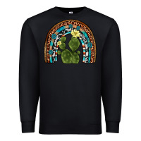 Black cactus gemstone rainbow Premium Sweatshirt - Artiststas