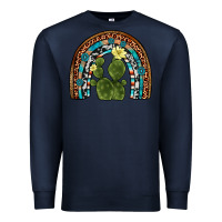 Navy cactus gemstone rainbow Premium Sweatshirt - Artiststas