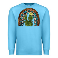 Ocean Blue cactus gemstone rainbow Premium Sweatshirt - Artiststas