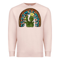 Pale Pink cactus gemstone rainbow Premium Sweatshirt - Artiststas