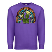 Purple cactus gemstone rainbow Premium Sweatshirt - Artiststas
