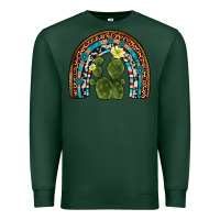 Sports Green cactus gemstone rainbow Premium Sweatshirt - Artiststas