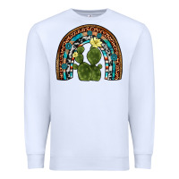 White cactus gemstone rainbow Premium Sweatshirt - Artiststas