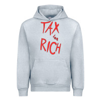 Heather Grey tax the rich shirt (on back)political t shirts for women men t shirt Urban Hoodie - minhPixels