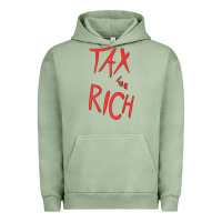 Pigment Oil Green tax the rich shirt (on back)political t shirts for women men t shirt Urban Hoodie - minhPixels