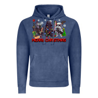 Vintage Denim merry christmas gnomies Vintage Hoodie - CowGirlArtShop