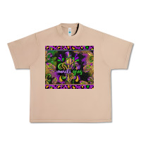 Burro mardi gras fleur de lis Urban Heavy Tee - CowGirlArtShop