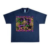 Navy mardi gras fleur de lis Urban Heavy Tee - CowGirlArtShop