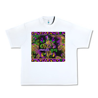 White mardi gras fleur de lis Urban Heavy Tee - CowGirlArtShop