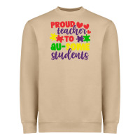 Mushroom proud teacher to ausome students Heavyweight Sweatshirt - CowhideDigitalArt
