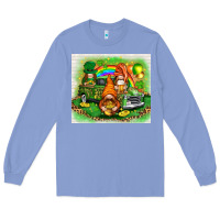 Colony Blue St. Patrick's Day gnomies with truck tumbler Long Sleeve Tee - HowdyJamesFarm