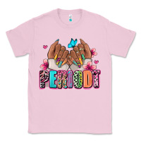 Bubblegum Pink Periodt afro woman nail art Classic Tee - RanaPortraitStore
