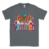 Charcoal Heather Periodt afro woman nail art Classic Tee - RanaPortraitStore
