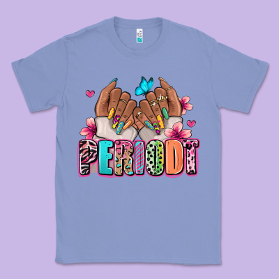 Periodt Afro Woman Nail Art Classic Tee Designed By Ranaportraitstore