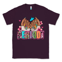 Plum Periodt afro woman nail art Classic Tee - RanaPortraitStore