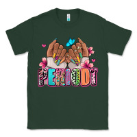Sports Green Periodt afro woman nail art Classic Tee - RanaPortraitStore