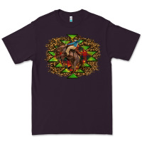 Plum Western Christmas Rodeo Distressed Premium Tee - RanaPortraitStore