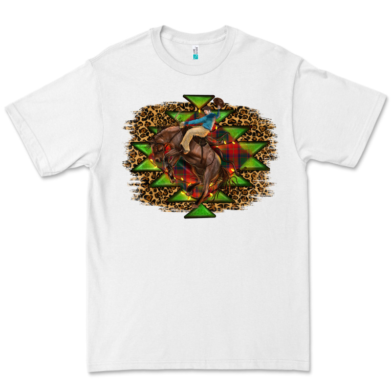 Western Christmas Rodeo Distressed Premium Tee by RanaPortraitStore | Teevron