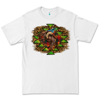 White Western Christmas Rodeo Distressed Premium Tee - RanaPortraitStore