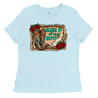 Baby Blue blame it all on my roots Ladies Tee - RanaPortraitStore