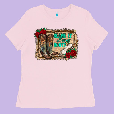 Blame It All On My Roots Ladies Tee Designed By Ranaportraitstore