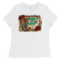 White blame it all on my roots Ladies Tee - RanaPortraitStore