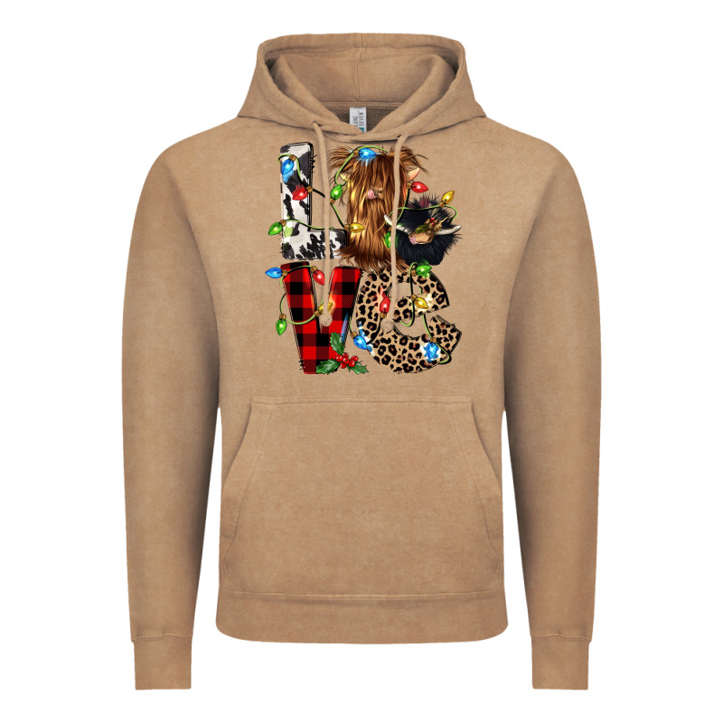 Love Cow Gnomies Vintage Hoodie by CowGirlArtShop | Teevron