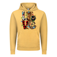Vintage Mustard love cow gnomies Vintage Hoodie - CowGirlArtShop