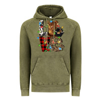 Vintage Olive love cow gnomies Vintage Hoodie - CowGirlArtShop