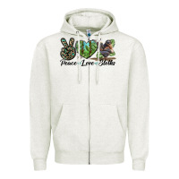 Peace Love Sloths Zipper Hoodie | Teevron