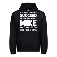 Black mike gift name personalized birthday funny christmas joke Urban Hoodie - minhPixels