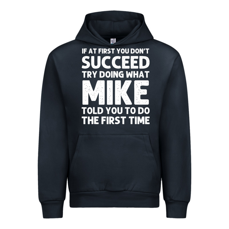Mike Gift Name Personalized Birthday Funny Christmas Joke Urban Hoodie by minhPixels | Teevron