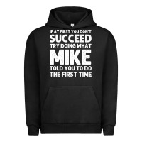 Pigment Black mike gift name personalized birthday funny christmas joke Urban Hoodie - minhPixels