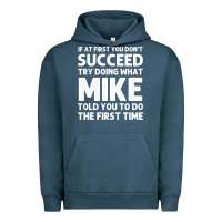 Pigment Midnight Navy mike gift name personalized birthday funny christmas joke Urban Hoodie - minhPixels