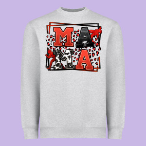 Wrestling Mama Red And Black Heavyweight Sweatshirt Designed By Lillyallendesigns