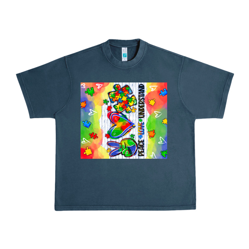 Peace Love Understand Urban Heavy Tee by CowGirlArtShop | Teevron