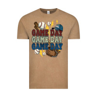 Vintage Coffee Game Day lightning bolt Baseball Vintage Tee - HowdyJamesFarm