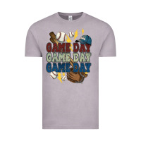 Vintage Zinc Game Day lightning bolt Baseball Vintage Tee - HowdyJamesFarm
