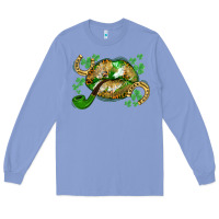 Colony Blue St. Patrick's Day lips Long Sleeve Tee - CowGirlArtShop
