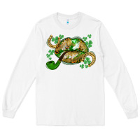 White St. Patrick's Day lips Long Sleeve Tee - CowGirlArtShop