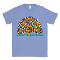 Colony Blue Gobble Til You Wobble with Rainbow Classic Tee - texasbilliewilder