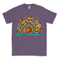Lavender Gobble Til You Wobble with Rainbow Classic Tee - texasbilliewilder